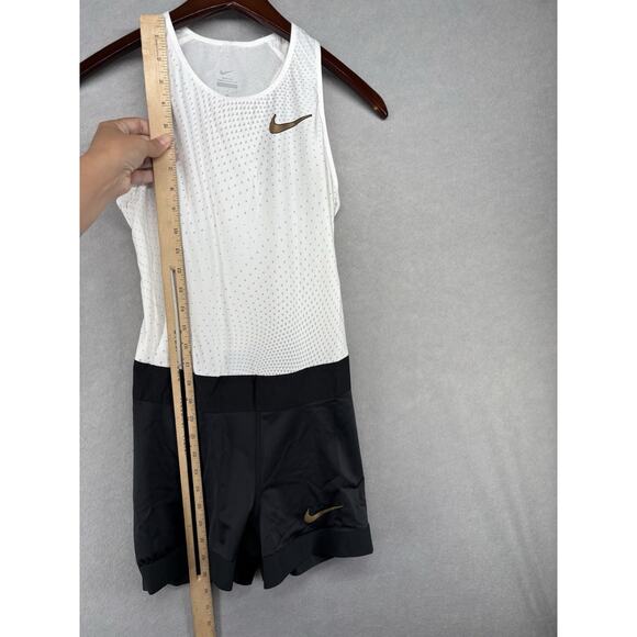 Nike Pro Elite '18 Track & Field Sleeveless Speedsuit Whit Medallist Women M New - Picture 2 of 7